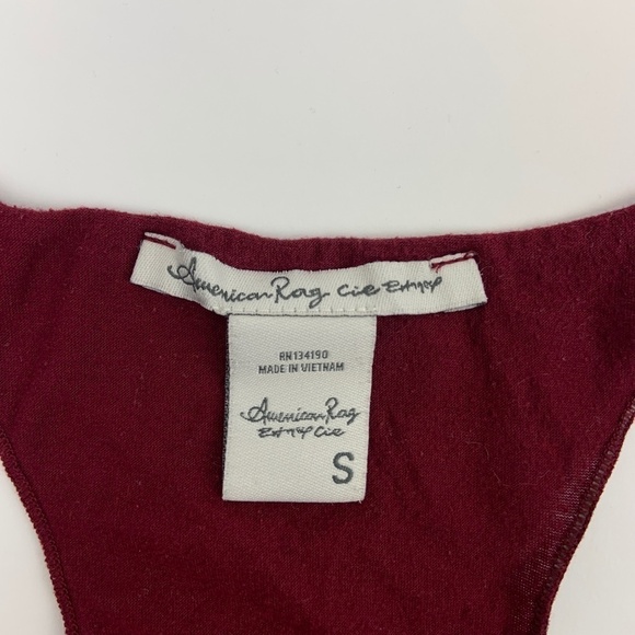 American Rag Tank Top Womens Small Round Neck Racerback Red - Picture 2 of 6
